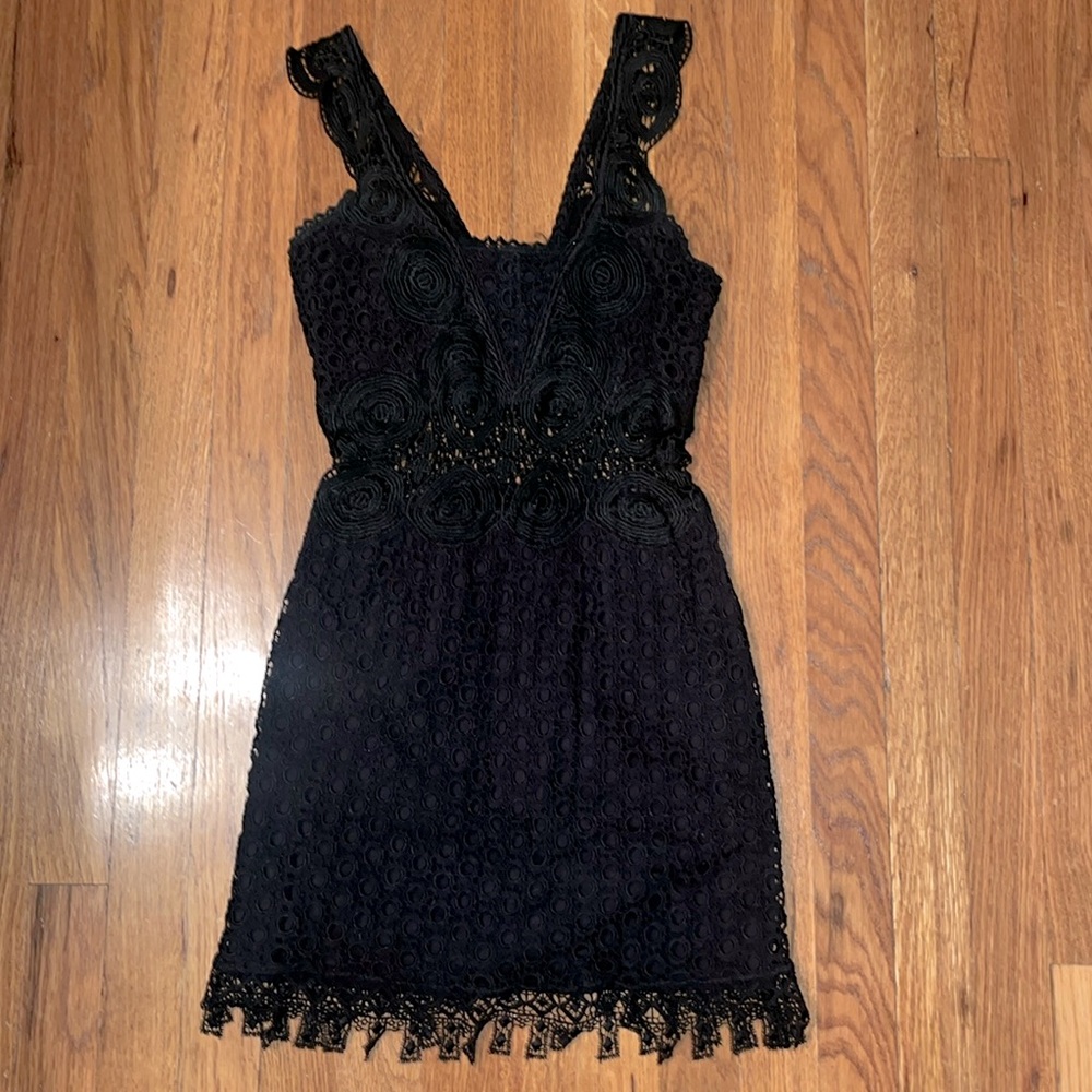 Theodora mini lace dress, handmade in Positano, Italy. Never worn.